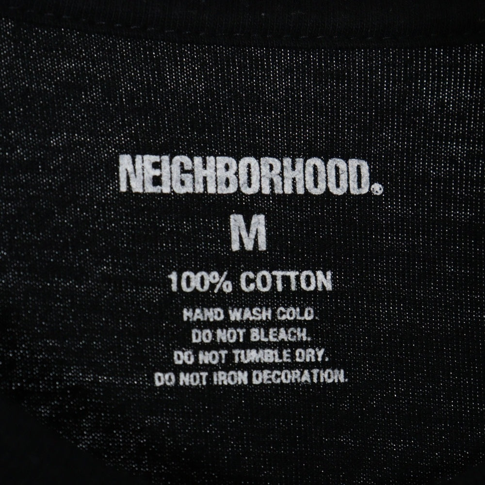 NEIGHBORHOOD(ネイバーフッド) バックロゴプリント 半袖Tシャツ カットソー ブラック