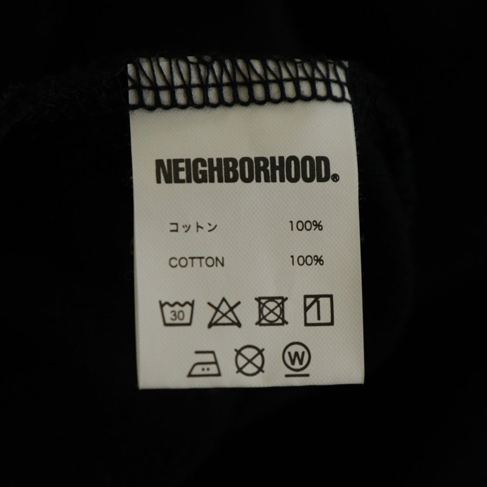 NEIGHBORHOOD(ネイバーフッド) バックロゴプリント 半袖Tシャツ カットソー ブラック