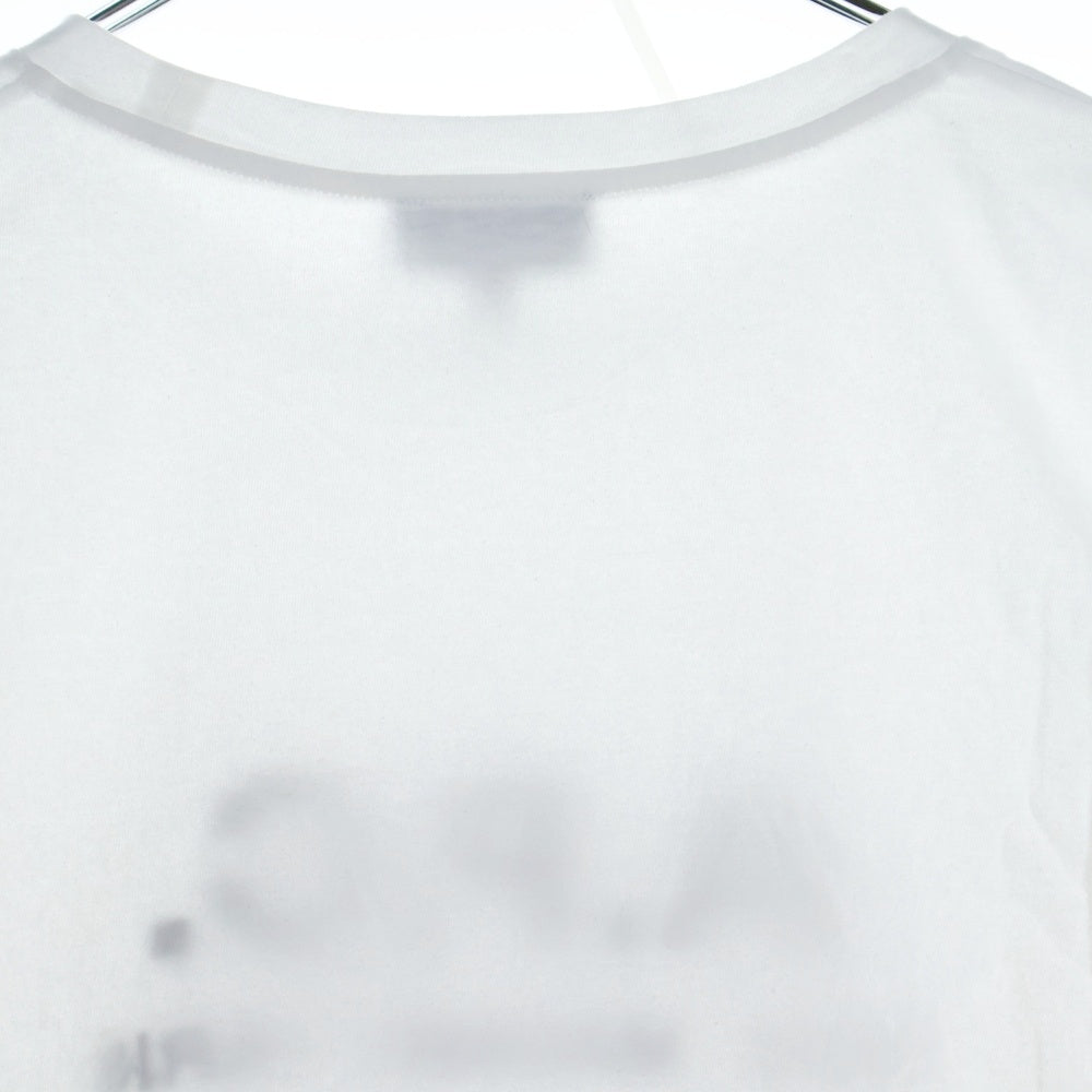 A.P.C(アーペーセー) フロントロゴ刺繍 クルーネック ロングスリーブ 長袖Tシャツ カットソー ホワイト 25082-1-93308