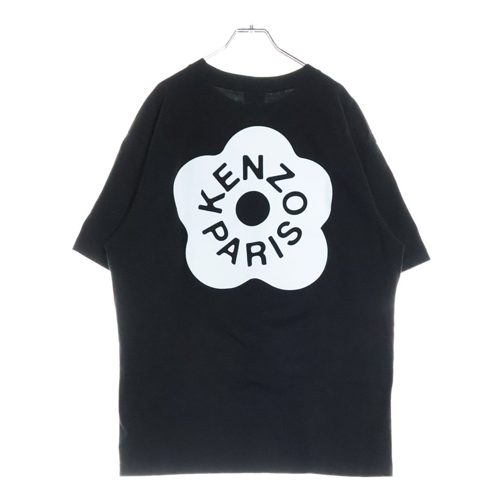 KENZO(ケンゾー) BOKE FLOWER ボケ フラワー ロゴプリント クルーネック 半袖Tシャツ カットソー ブラック FD55TS4094SG