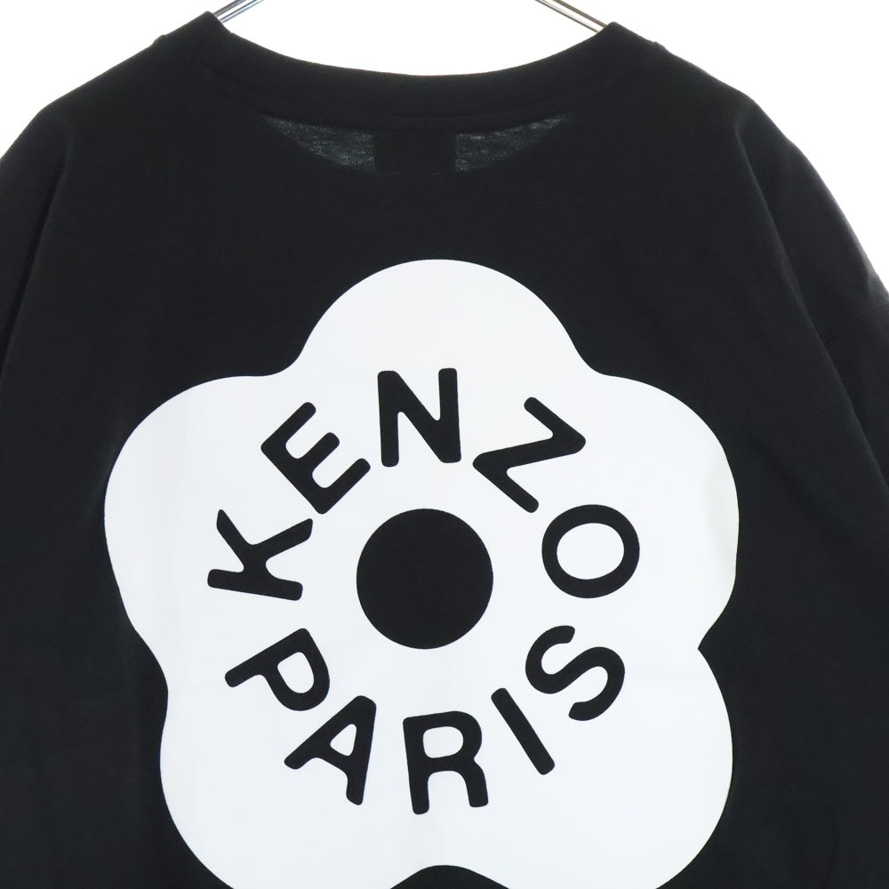 KENZO(ケンゾー) BOKE FLOWER ボケ フラワー ロゴプリント クルーネック 半袖Tシャツ カットソー ブラック FD55TS4094SG