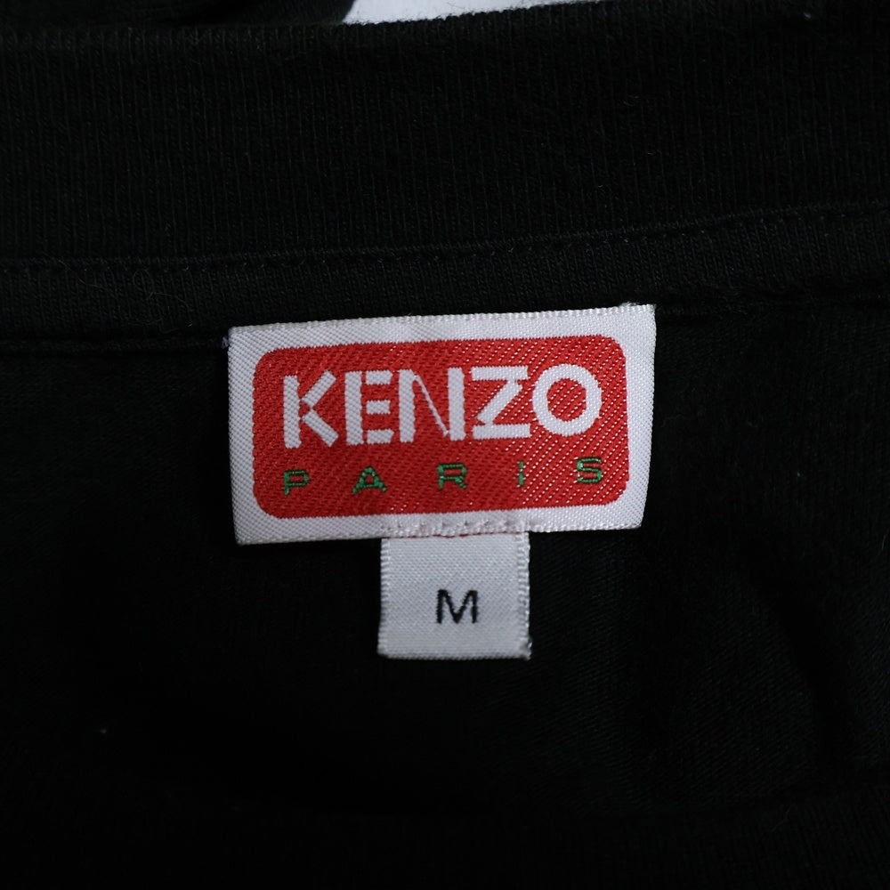 KENZO(ケンゾー) BOKE FLOWER ボケ フラワー ロゴプリント クルーネック 半袖Tシャツ カットソー ブラック FD55TS4094SG