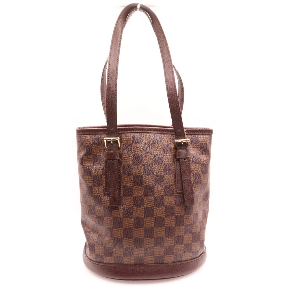 LOUIS VUITTON(ルイヴィトン) ダミエ マレ ブラウン PVC ハンドバッグ トートバッグ ポーチ付 M42240