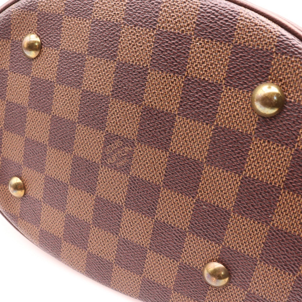 LOUIS VUITTON(ルイヴィトン) ダミエ マレ ブラウン PVC ハンドバッグ トートバッグ ポーチ付 M42240