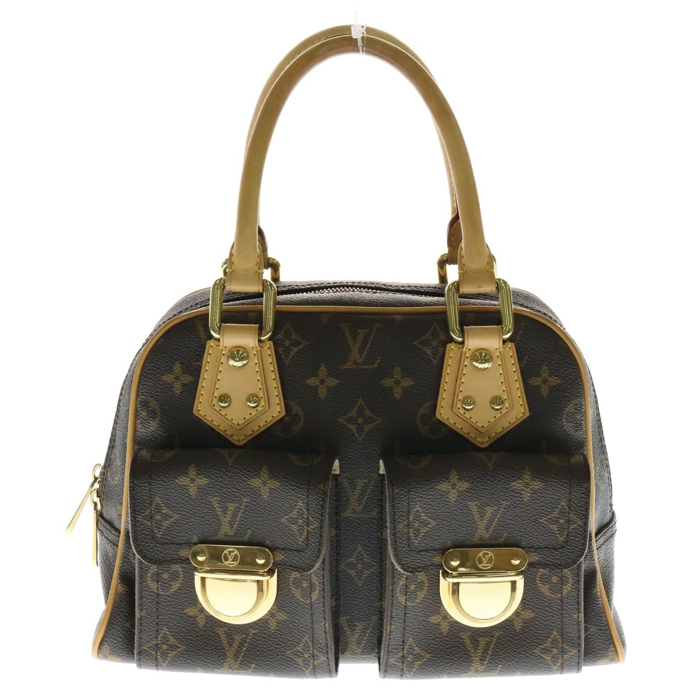 LOUIS VUITTON(ルイヴィトン) モノグラム マンハッタンPM ブラウン PVC ハンドバッグ M40026 レディース
