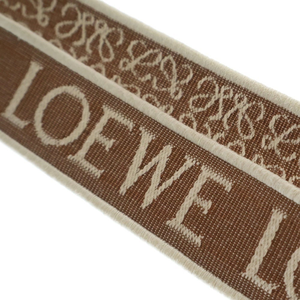 LOEWE(ロエベ) ジャガードショルダーストラップ アナグラム ブラウン ゴールド金具 バッグ