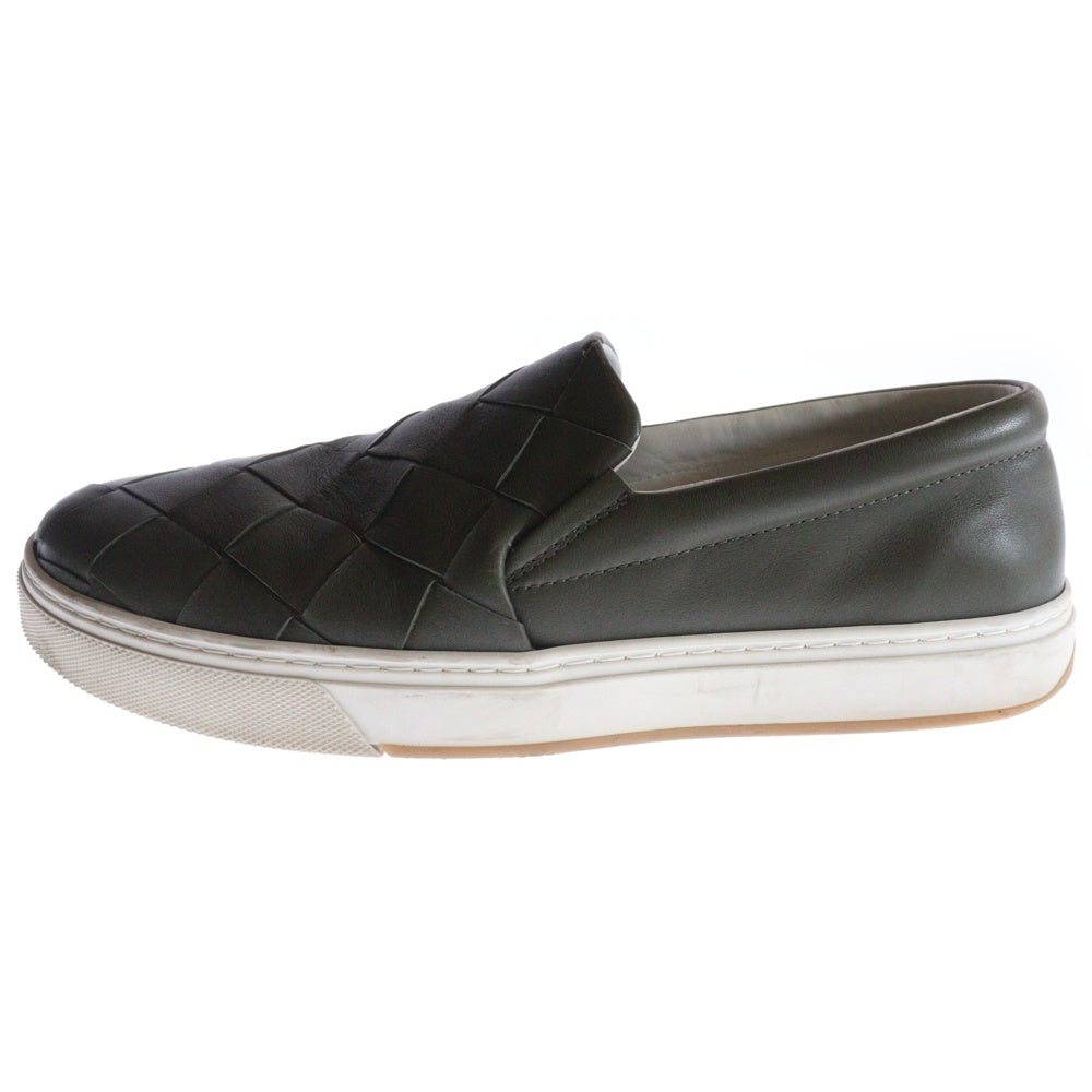 BOTTEGA VENETA(ボッテガヴェネタ) Speedster Calf Slip-on Shoes 608751 スピードスター カーフ スリッポンシューズ カーキ ローカットシューズ #42