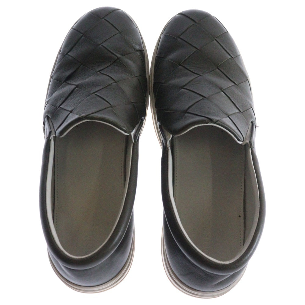 BOTTEGA VENETA(ボッテガヴェネタ) Speedster Calf Slip-on Shoes 608751 スピードスター カーフ スリッポンシューズ カーキ ローカットシューズ #42