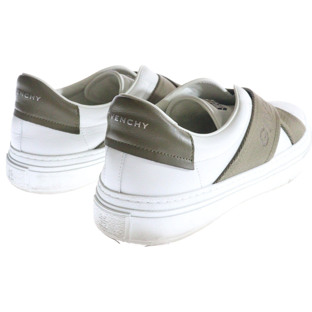 GIVENCHY(ジバンシィ) シティスポーツ ローカットスニーカー シューズ ホワイト×カーキ #42 メンズ