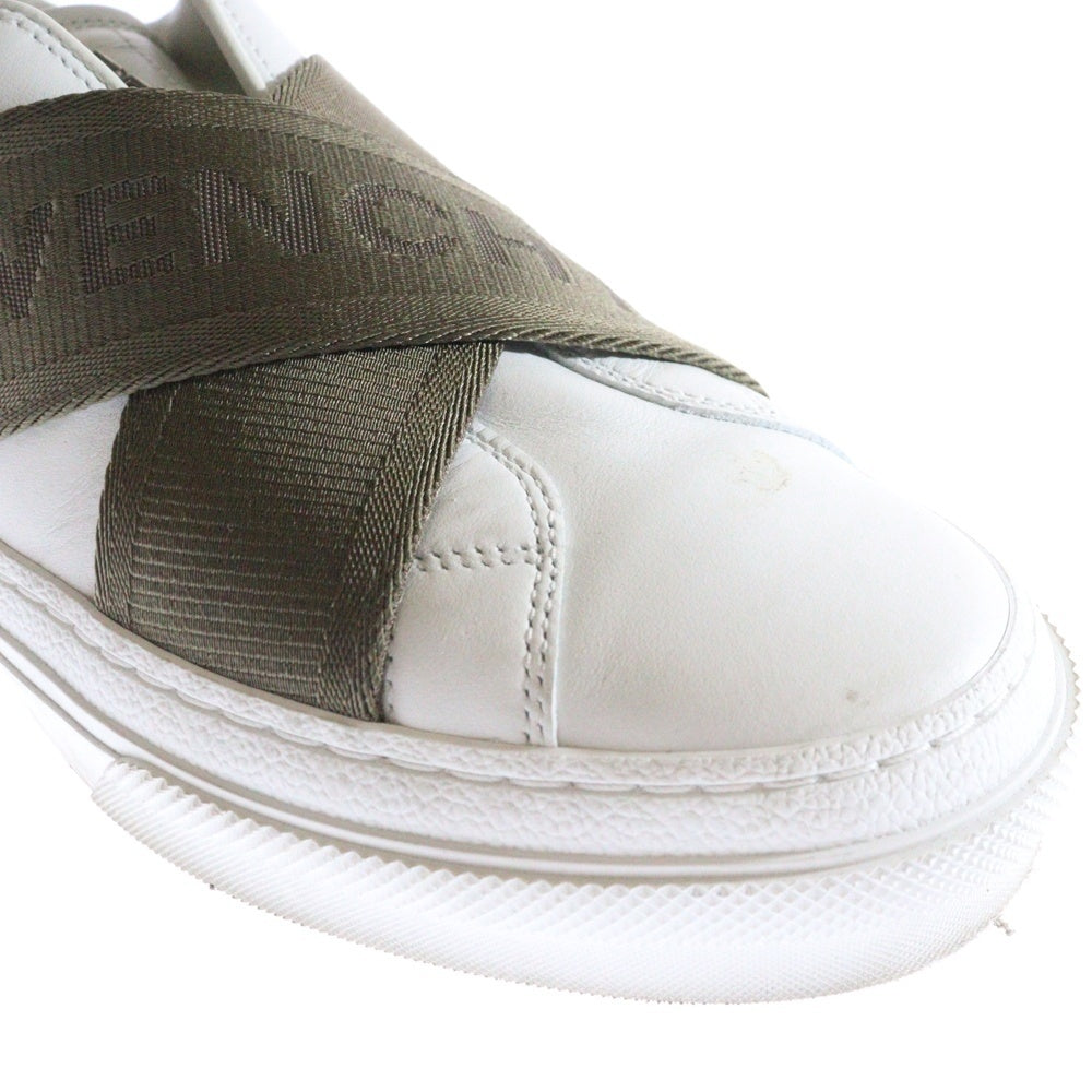 GIVENCHY(ジバンシィ) シティスポーツ ローカットスニーカー シューズ ホワイト×カーキ #42 メンズ