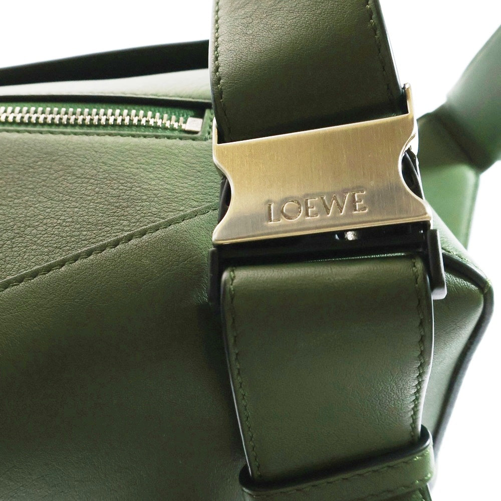 LOEWE(ロエベ) パズル バムバッグ スモール グリーン レザー ショルダーバッグ