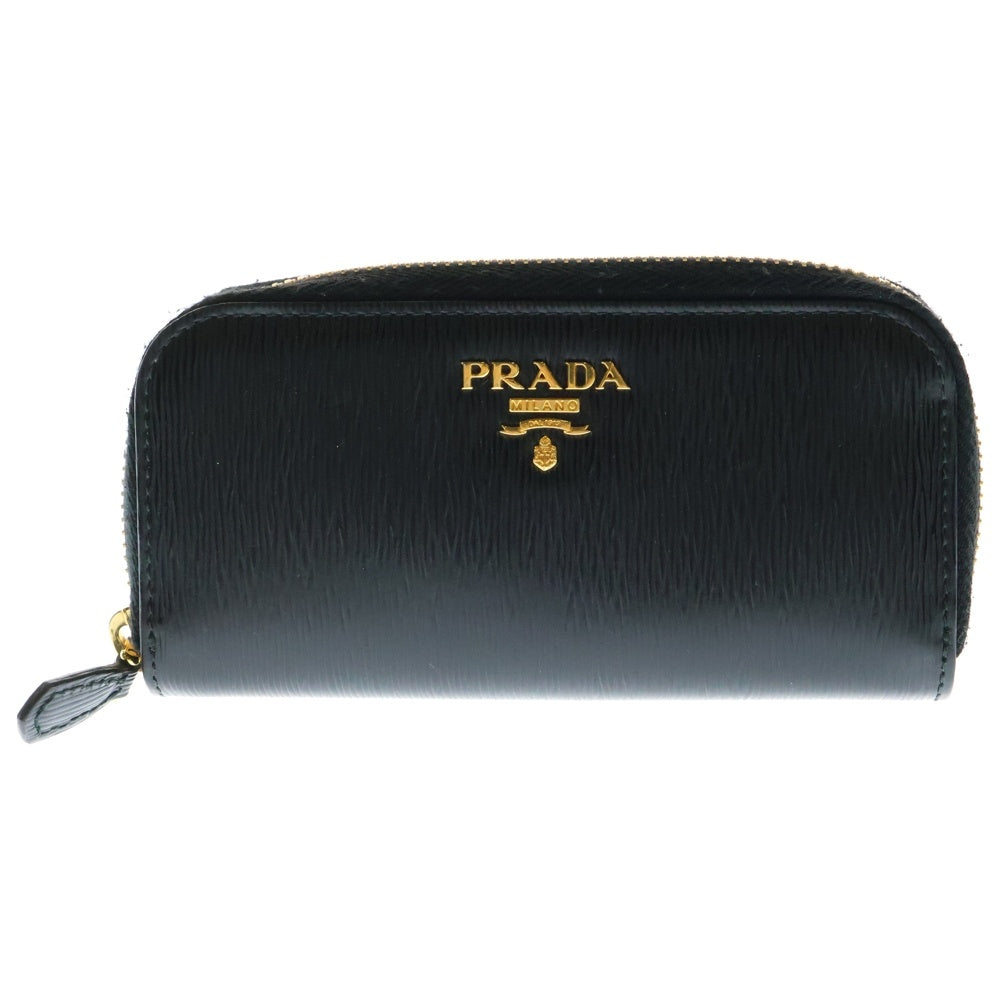 PRADA(プラダ) サフィアーノ 6連キーケース ブラック ゴールド金具 レザー 1PG604