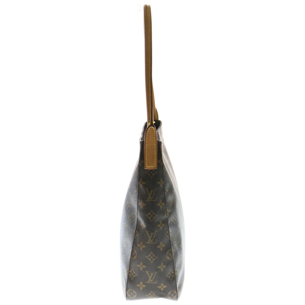 LOUIS VUITTON(ルイヴィトン) モノグラム ルーピングGM ハンドバッグ ワンショルダーバッグ ブラウン ゴールド金具 レザー×PVC M51145