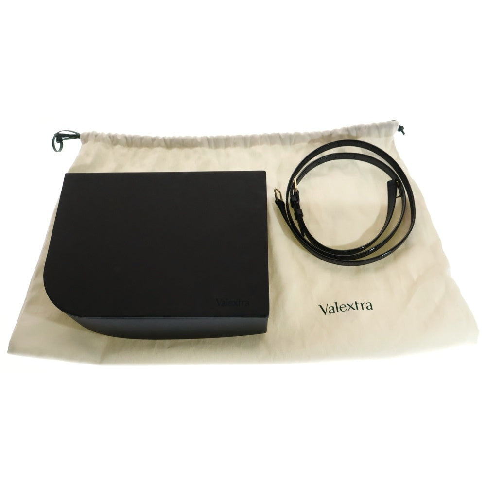 Valextra(ヴァレクストラ) イジィデ ミディアム 2WAY ハンドバッグ ショルダーバッグ ブラック レザー