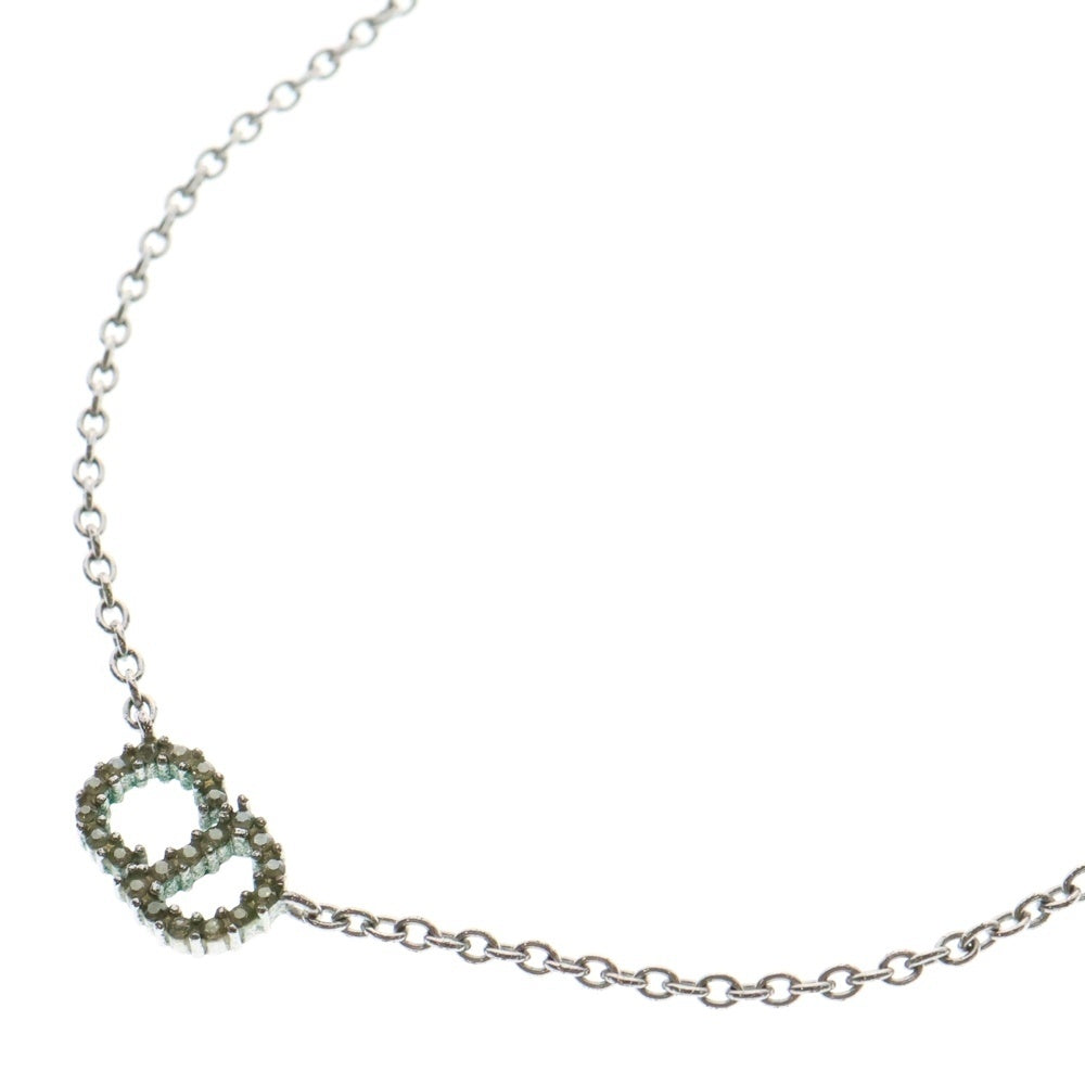 Christian Dior(クリスチャンディオール) Clair D Lune CDロゴ ネックレス ペンダント シルバー GP