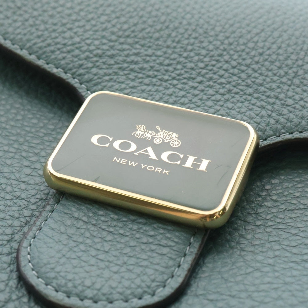 COACH(コーチ) 2WAYハンドバッグ ショルダーバッグ ミニバッグ ブルー ゴールド金具 レザー