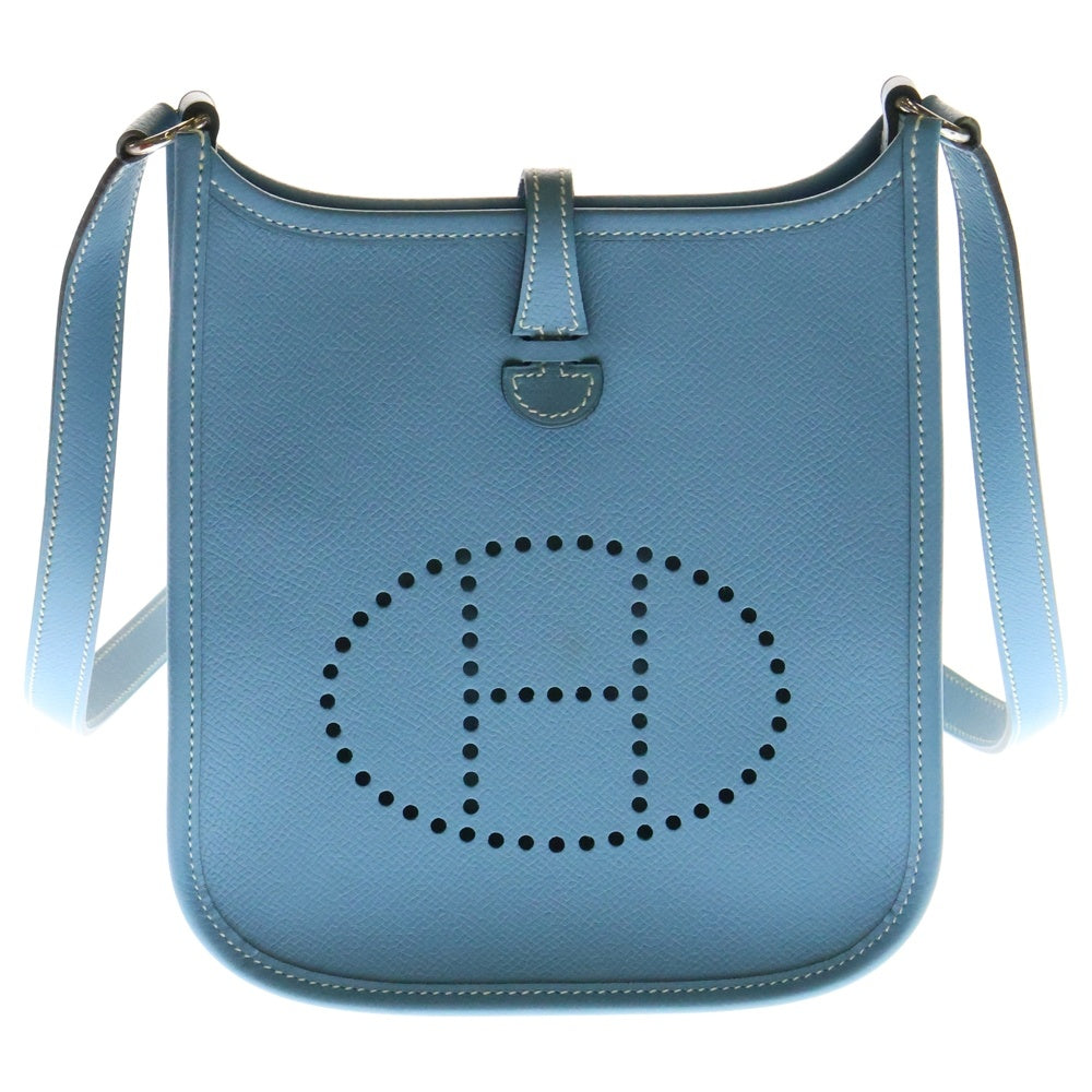 HERMES(エルメス) エブリンTPM ブルージーン エプソン シルバー金具 ショルダーバッグ □I刻印