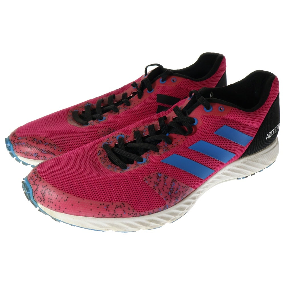adidas(アディダス) adizero rc アディゼロ ランニングシューズ ローカットスニーカー ピンク/ブルー BB7340〇