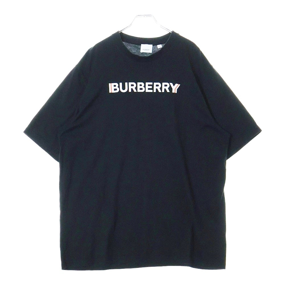 BURBERRY(バーバリー) ロゴ 半袖 Tシャツ ブラック コットン #XXL 8078118