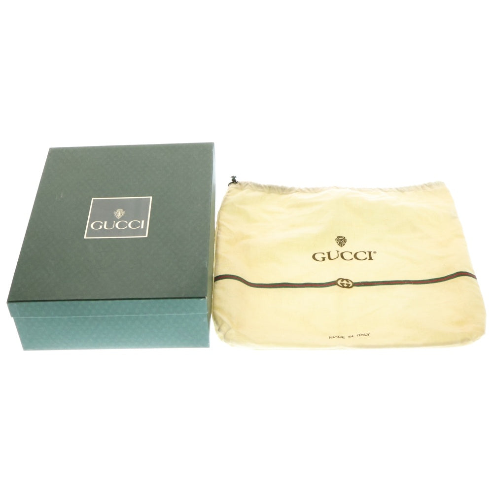 GUCCI(グッチ) オールドグッチ ショルダーバッグ セカンドバッグ グリーン レザー 004.406.0287