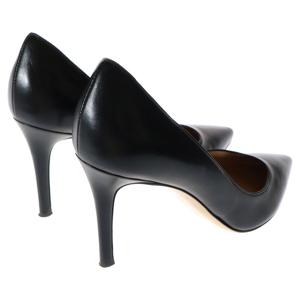 Gianvito Rossi(ジャンヴィト・ロッシ) レザー ヒール パンプス シューズ ブラック レディース〇
