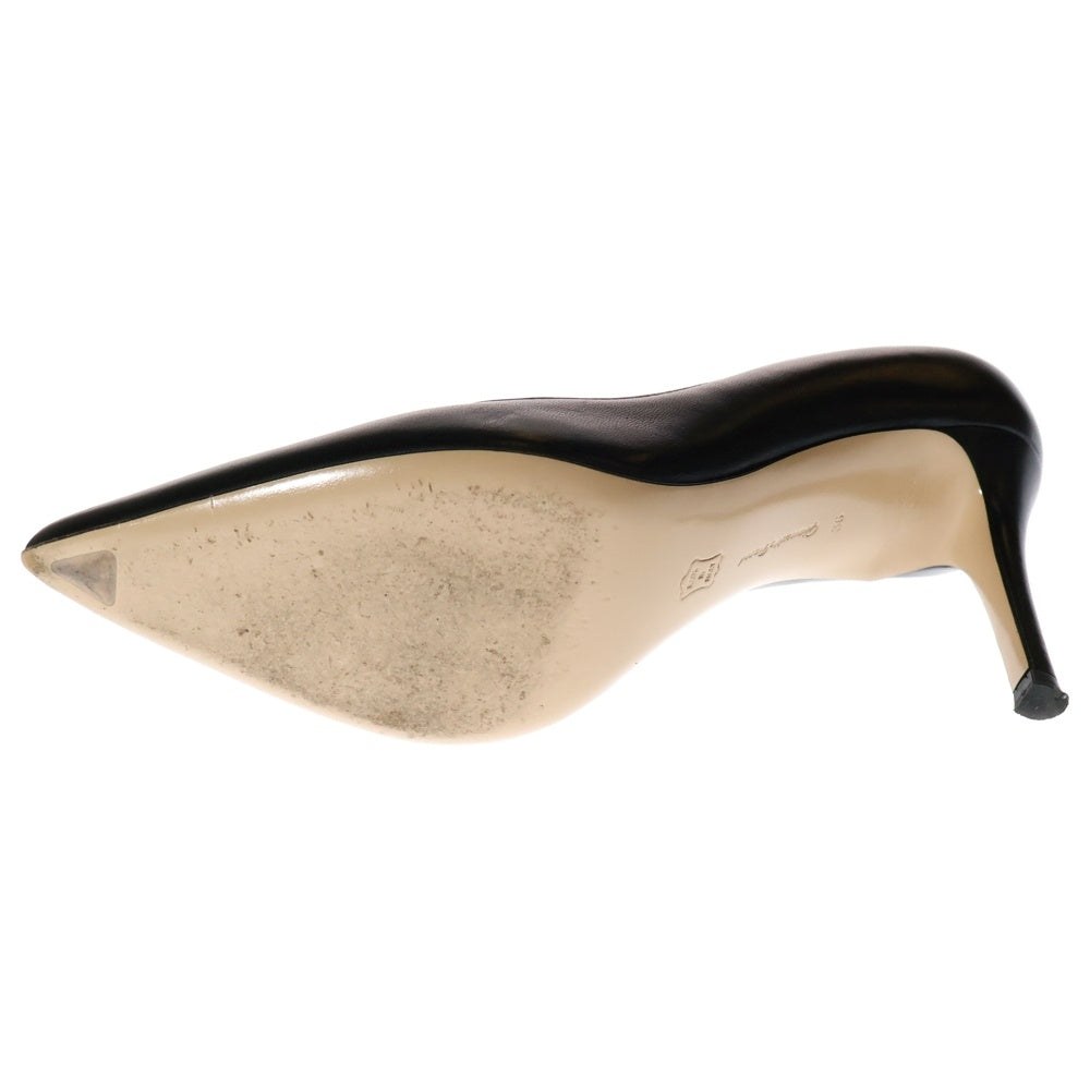 Gianvito Rossi(ジャンヴィト・ロッシ) レザー ヒール パンプス シューズ ブラック レディース〇
