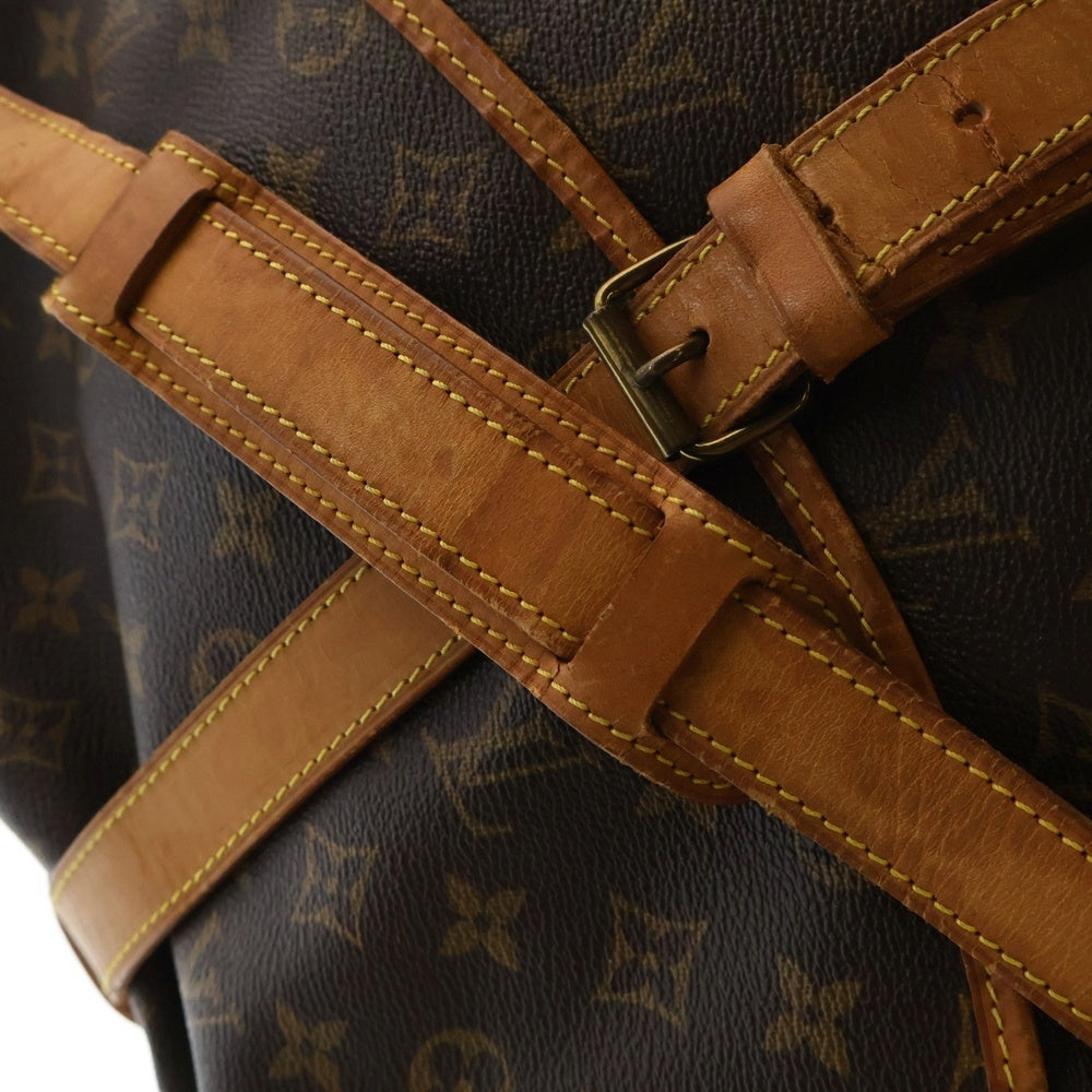 LOUIS VUITTON(ルイヴィトン) モノグラム ソミュール35 ショルダーバッグ ブラウン ゴールド金具 レザー×PVC M42254