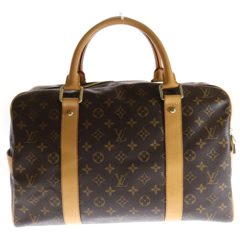 LOUIS VUITTON(ルイヴィトン) モノグラム キャリーオール ブラウン PVCレザー ハンドバッグ ボストンバッグ M40074