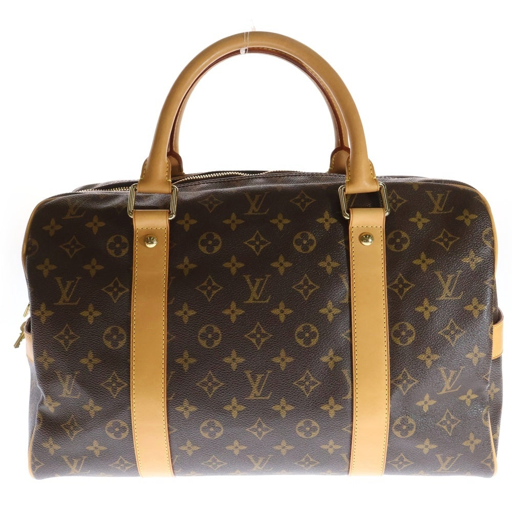 LOUIS VUITTON(ルイヴィトン) モノグラム キャリーオール ブラウン PVCレザー ハンドバッグ ボストンバッグ M40074