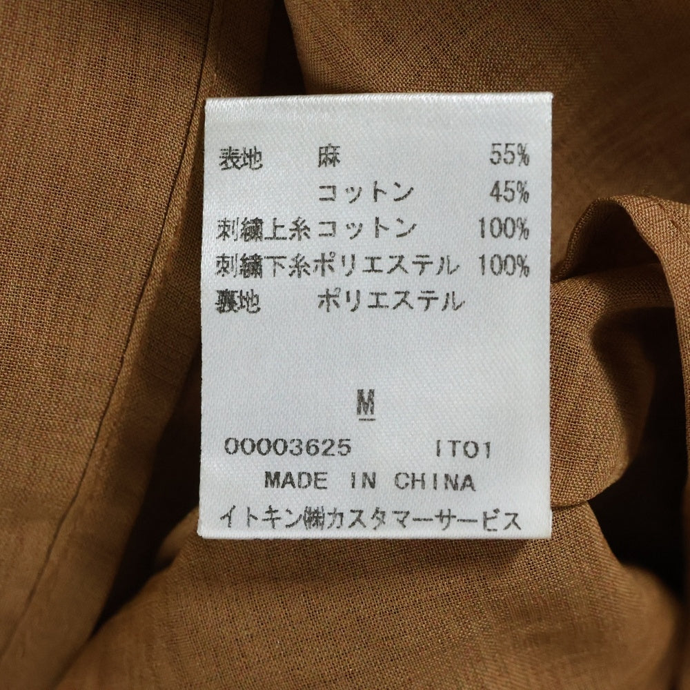 SYBILLA(シビラ) リネン コットン カットアウト 刺繍 フレア ロングスカート レッド レディース