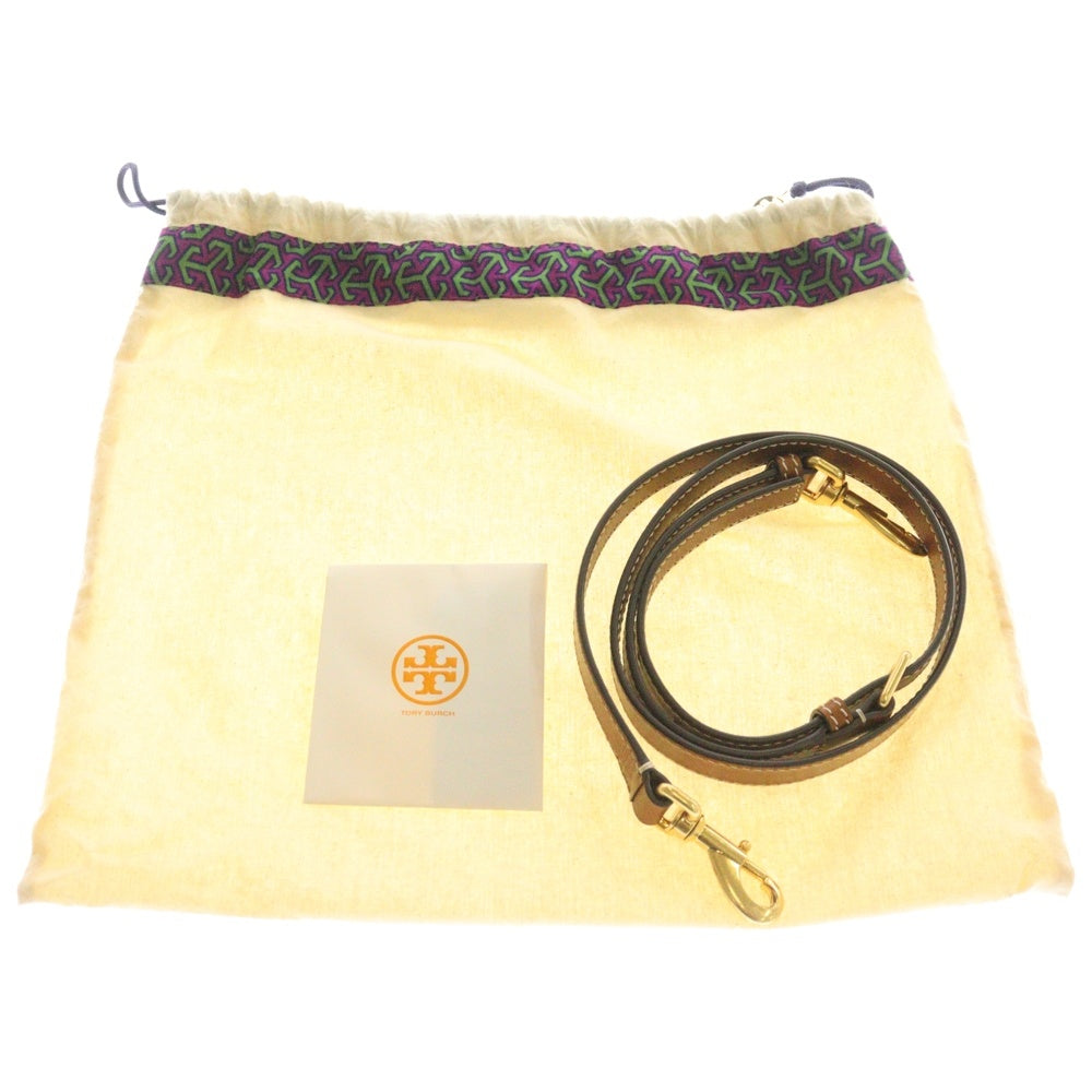 TORY BURCH(トリー バーチ) Tモノグラム 2WAY バケットバッグ ショルダーバッグ ホワイト/ブラウン レディース
