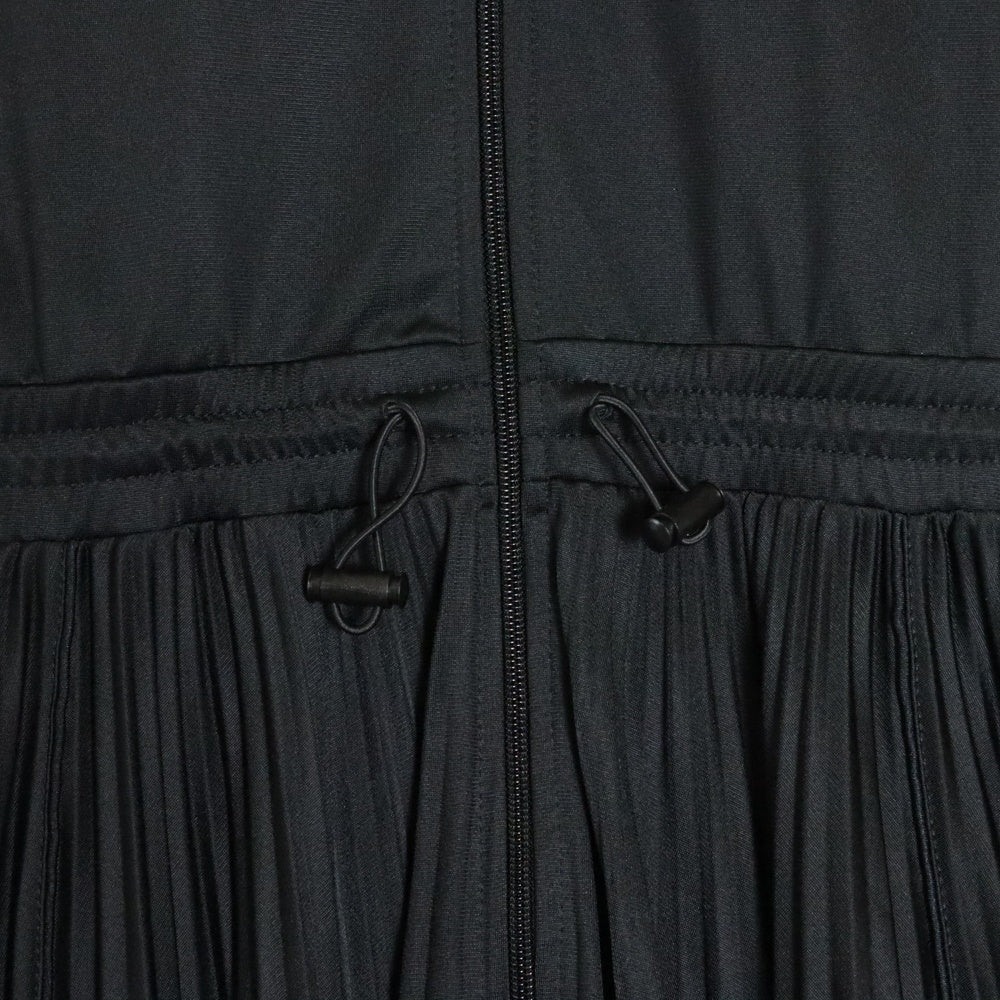 VALENTINO(ヴァレンティノ) 20SS バックロゴ スタープリント ジップアップ ジャージ トラックジャケット ブルゾン プリーツスカート ロングワンピース ブラック レディース TB3MJ00H5B8