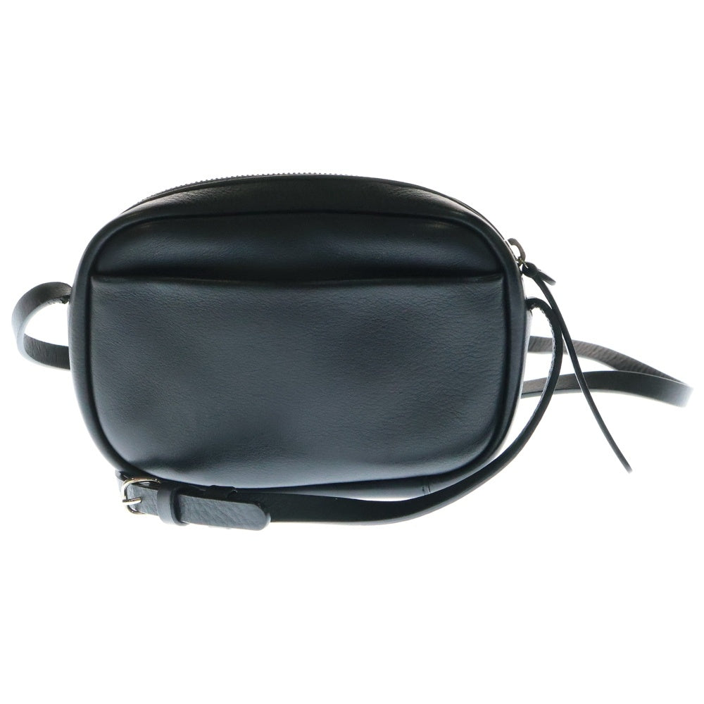 BALENCIAGA(バレンシアガ) エブリデイ カメラバッグ ショルダーバッグ ショルダーポシェット ブラック レザー シルバー金具 489809