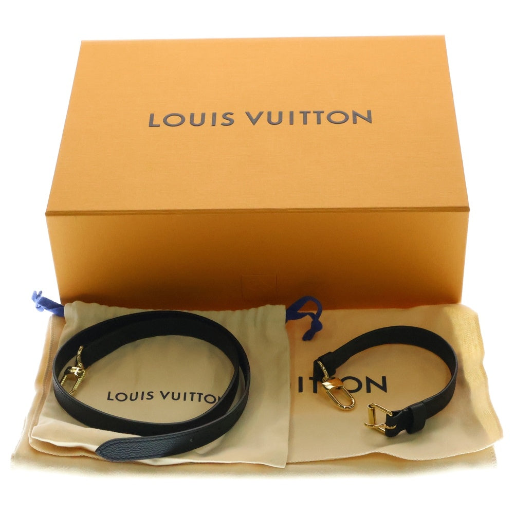 LOUIS VUITTON(ルイヴィトン) オンザゴーPM モノグラムアンプラント ノワール レザー 2WAY ハンド ショルダーバッグ ゴールド金具 ブラック M45653