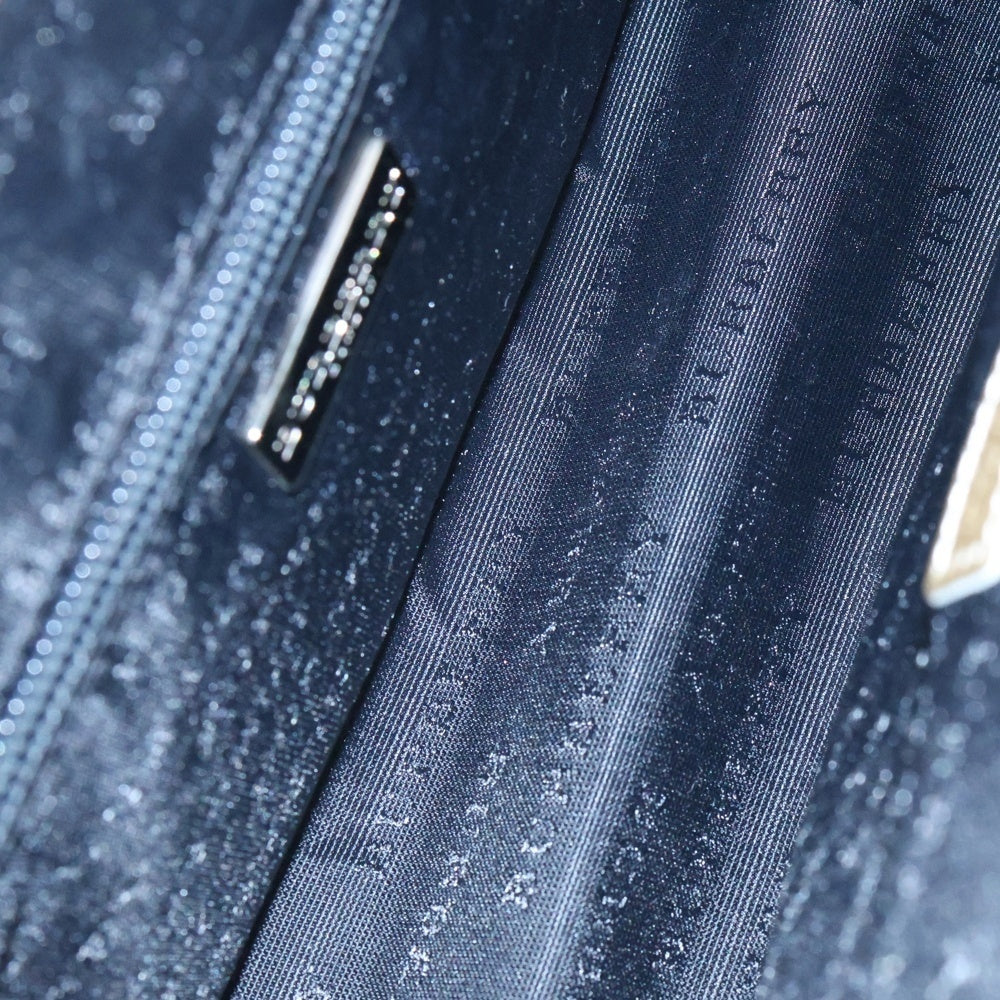 BURBERRY(バーバリー) ノバチェック ハンドバッグ ミニバッグ シルバー金具 ベージュ系 PVC