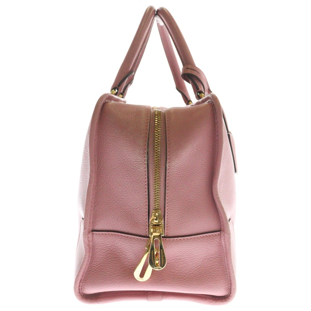 LOEWE(ロエベ) アマソナ36 リミテッドエディション アナグラム ハンドバッグ ボストンバッグ ゴールド金具 ピンク レザー