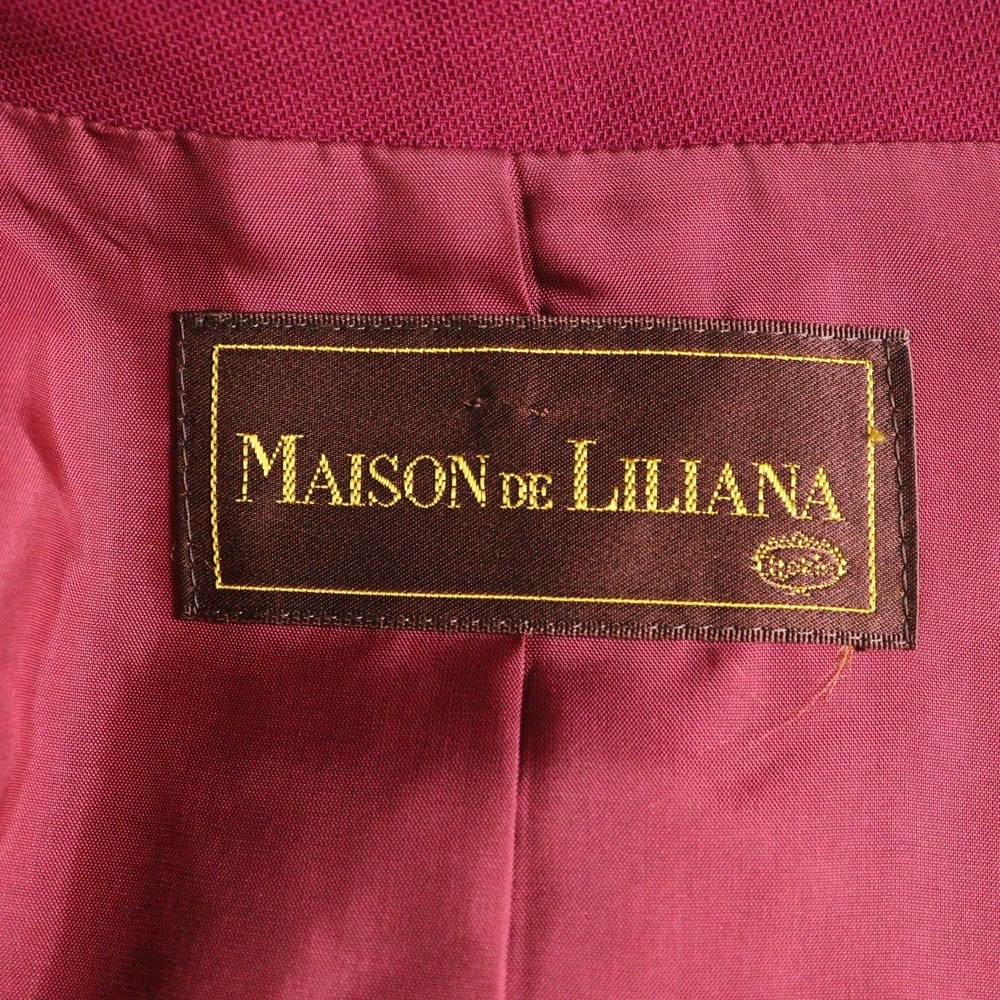 MAISON DE LILIANA(メゾンドリリアナ) 1Bテーラードジャケット レッド