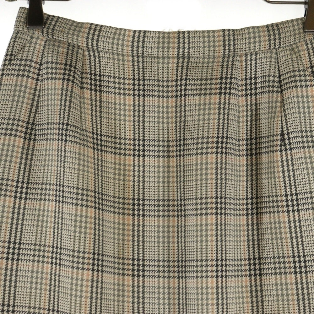 Acuascutum(アクアスキュータム) チェック柄スカート ベージュ レディース