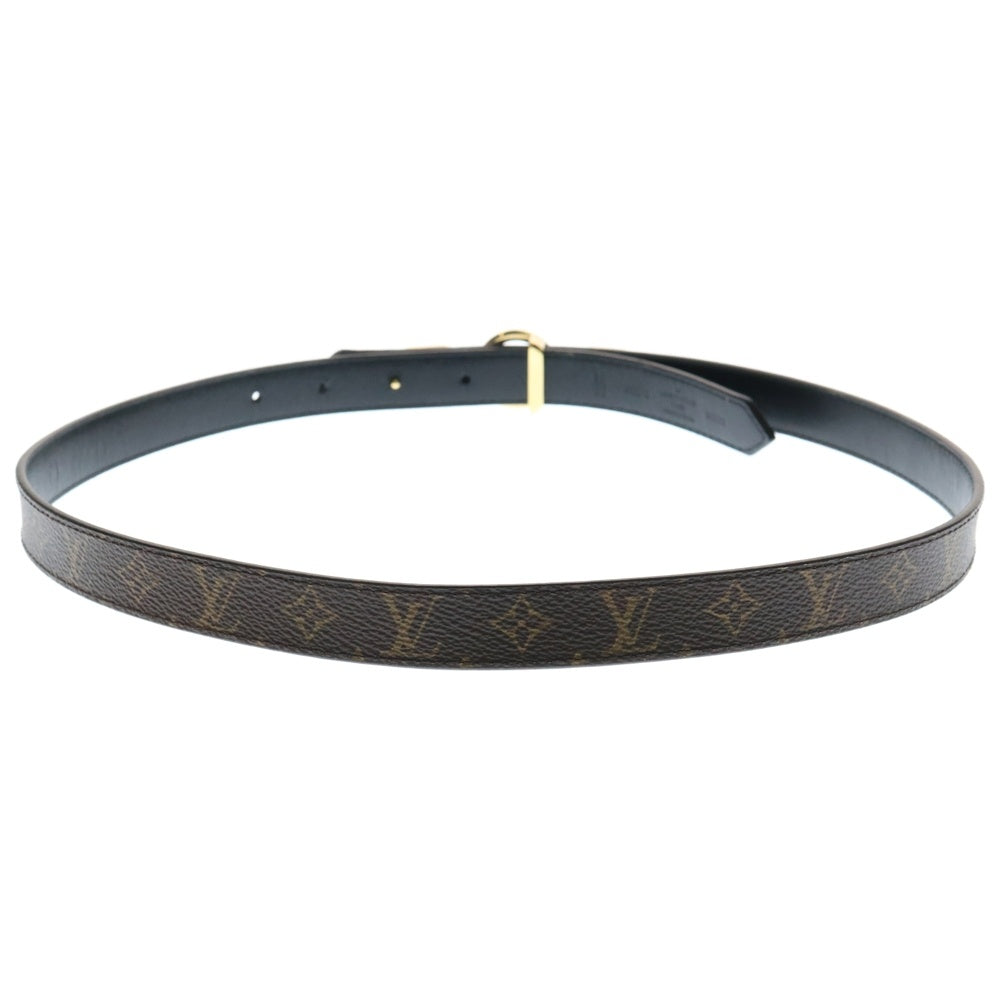 LOUIS VUITTON(ルイヴィトン) モノグラム LVサークルプライム ベルト ブラウン ゴールド金具 レザー#32/80