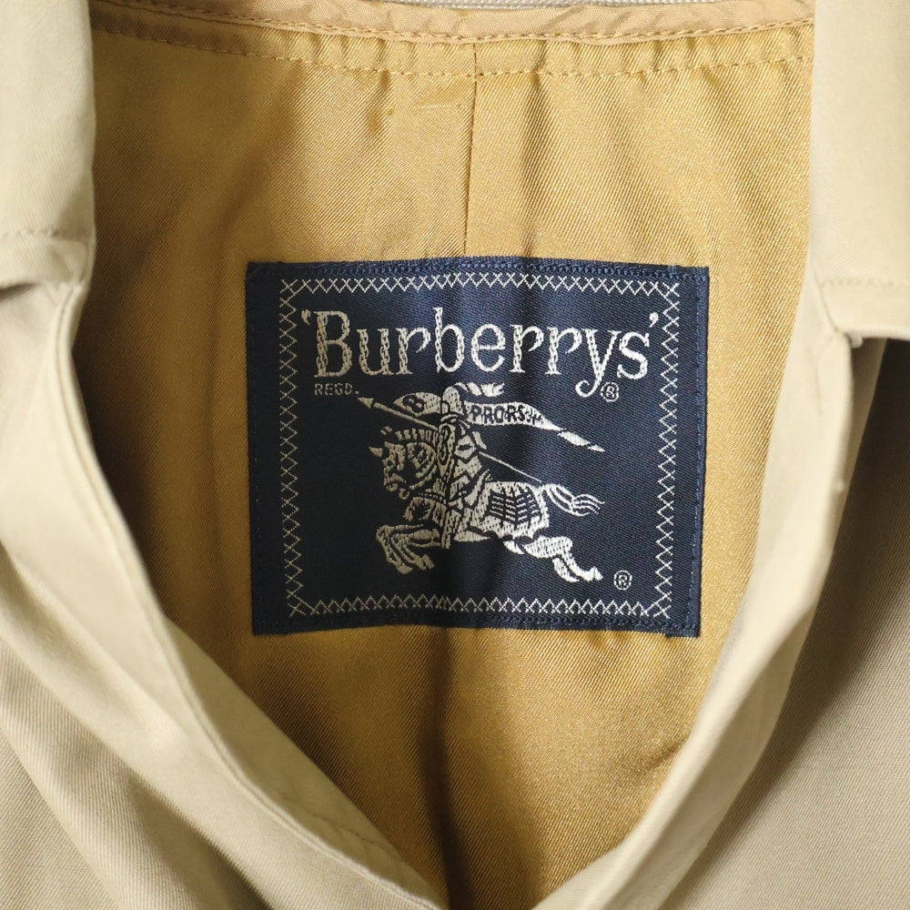 BURBERRYS(バーバリーズ) PRORSUM ノバチェック柄ライナー付き ラグランスリーブ ステンカラー ロング コート ベージュ