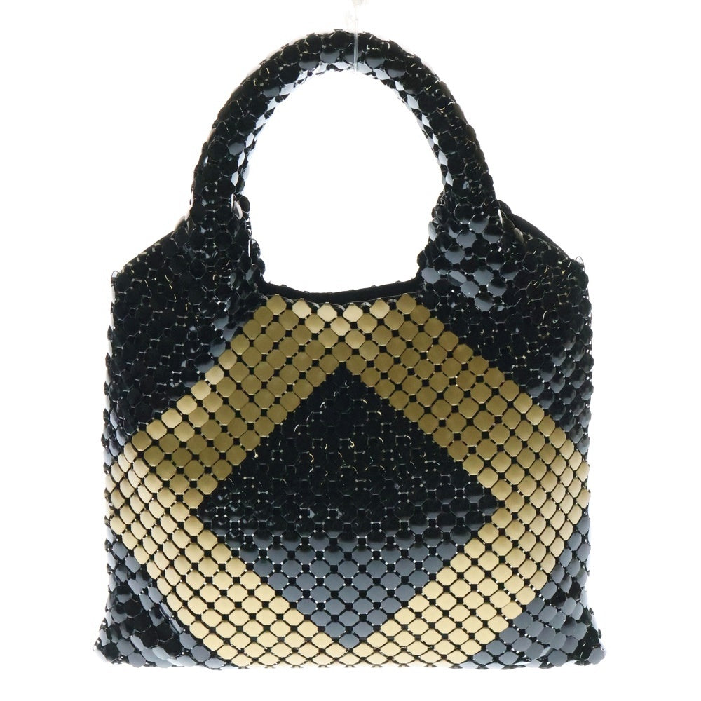 BOTTEGA VENETA(ボッテガヴェネタ) ハンドバッグ ブラック×ゴールド メタル