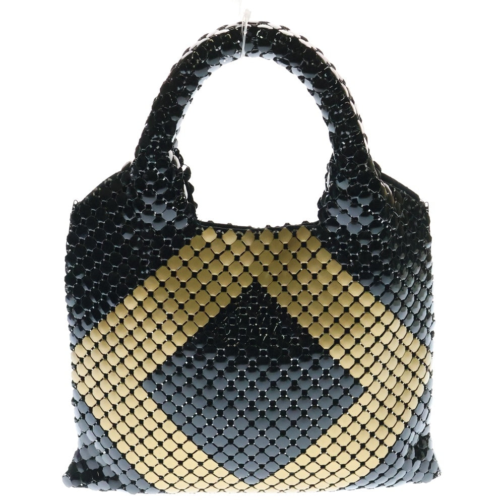BOTTEGA VENETA(ボッテガヴェネタ) ハンドバッグ ブラック×ゴールド メタル