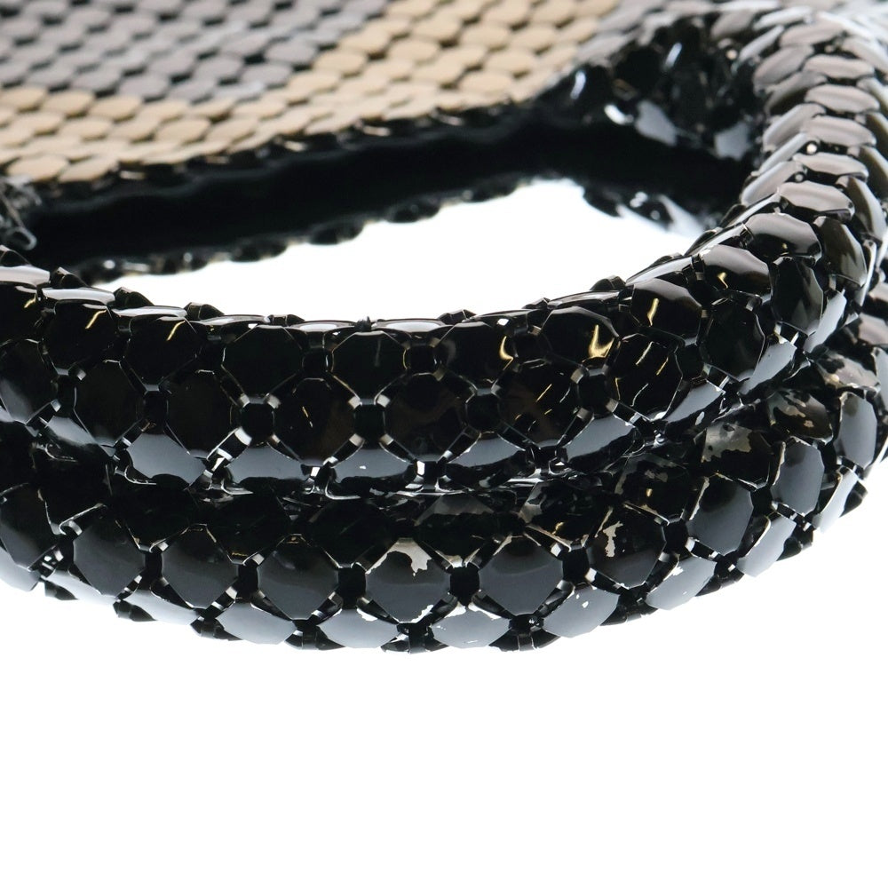 BOTTEGA VENETA(ボッテガヴェネタ) ハンドバッグ ブラック×ゴールド メタル