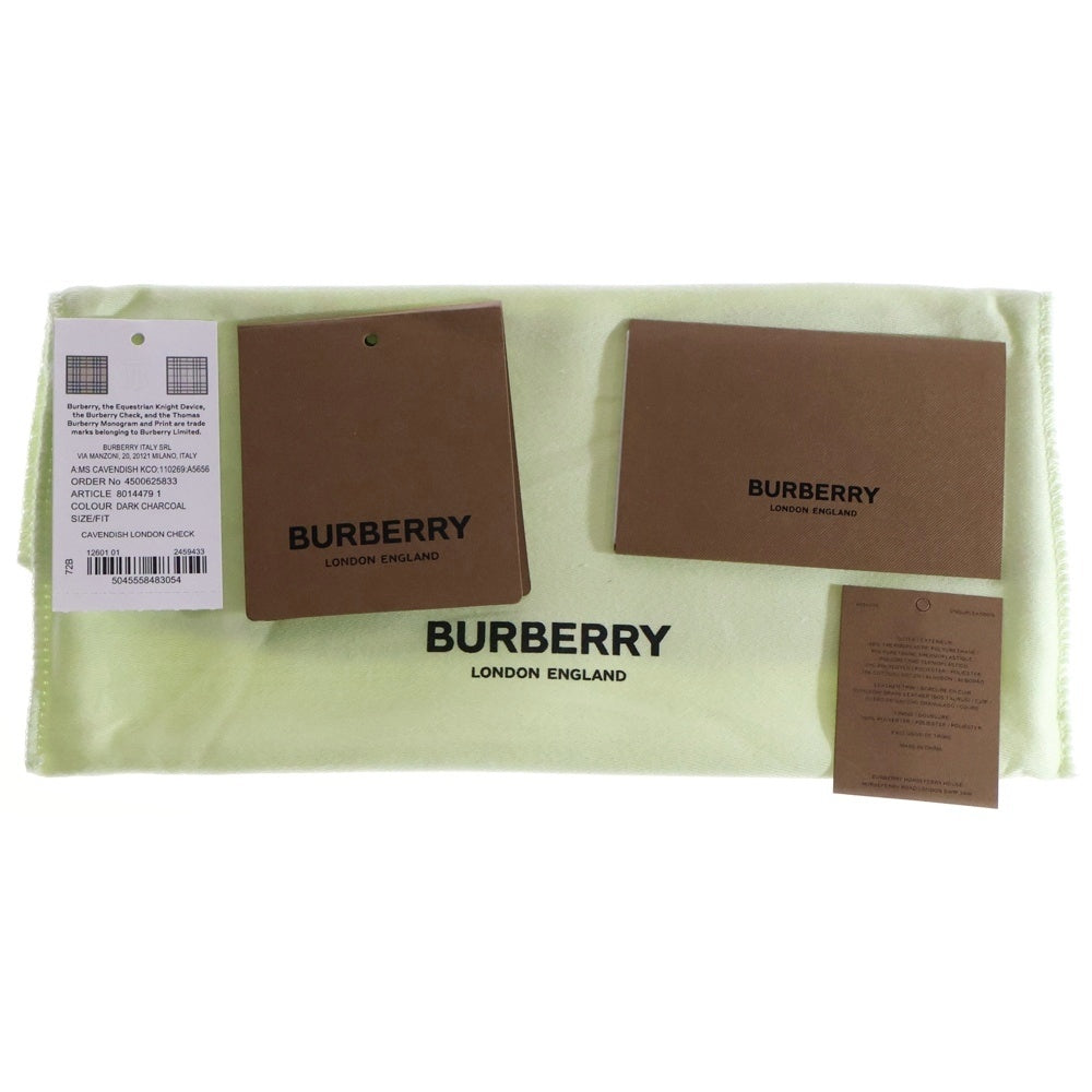 BURBERRY(バーバリー) CAVENDISH キャベンディッシュ ロンドンチェック 二つ折り長財布 ブラック レザー 8014479