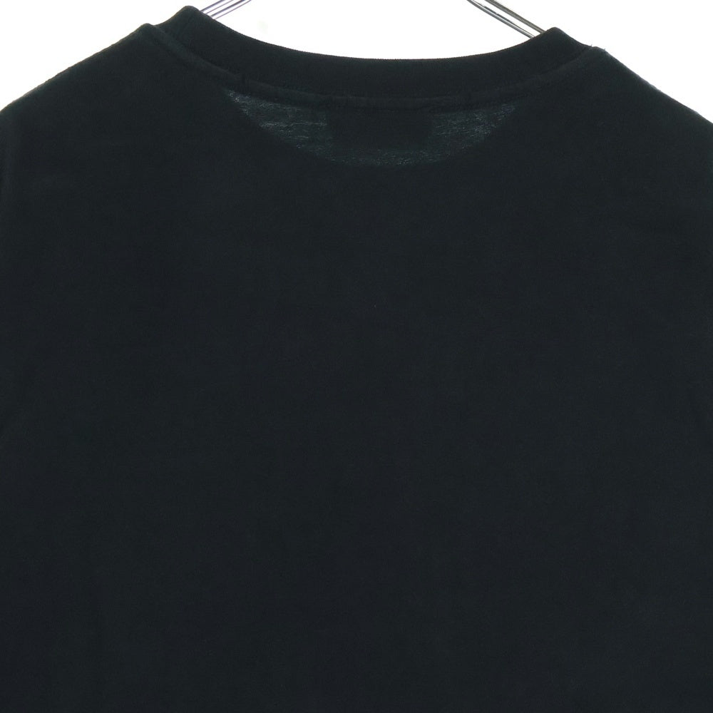 BALENCIAGA(バレンシアガ) 22AW シグネチャーロゴ ダメージ加工 オーバーサイズ半袖Tシャツ 612966 TMVB4 ブラック