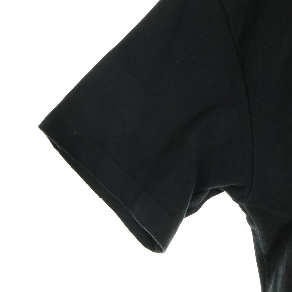 BALENCIAGA(バレンシアガ) 22AW シグネチャーロゴ ダメージ加工 オーバーサイズ半袖Tシャツ 612966 TMVB4 ブラック