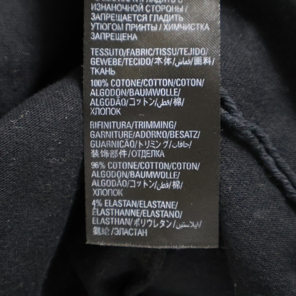 BALENCIAGA(バレンシアガ) 22AW シグネチャーロゴ ダメージ加工 オーバーサイズ半袖Tシャツ 612966 TMVB4 ブラック