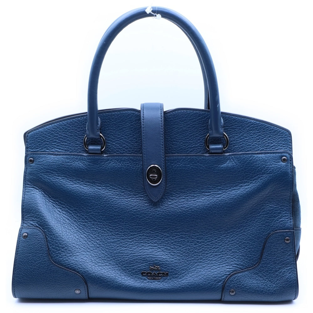COACH(コーチ) マーサー サッチェル30 レザー 2WAY ハンド ショルダーバッグ ブルー 59096