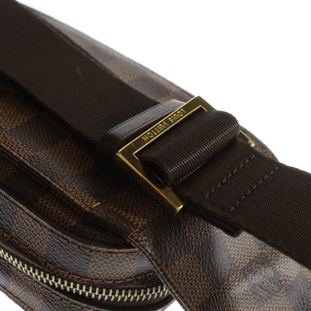 LOUIS VUITTON(ルイヴィトン) ジェロニモス ダミエ PVC レザー ショルダー ボディバッグ ゴールド金具 ブラウン N51994