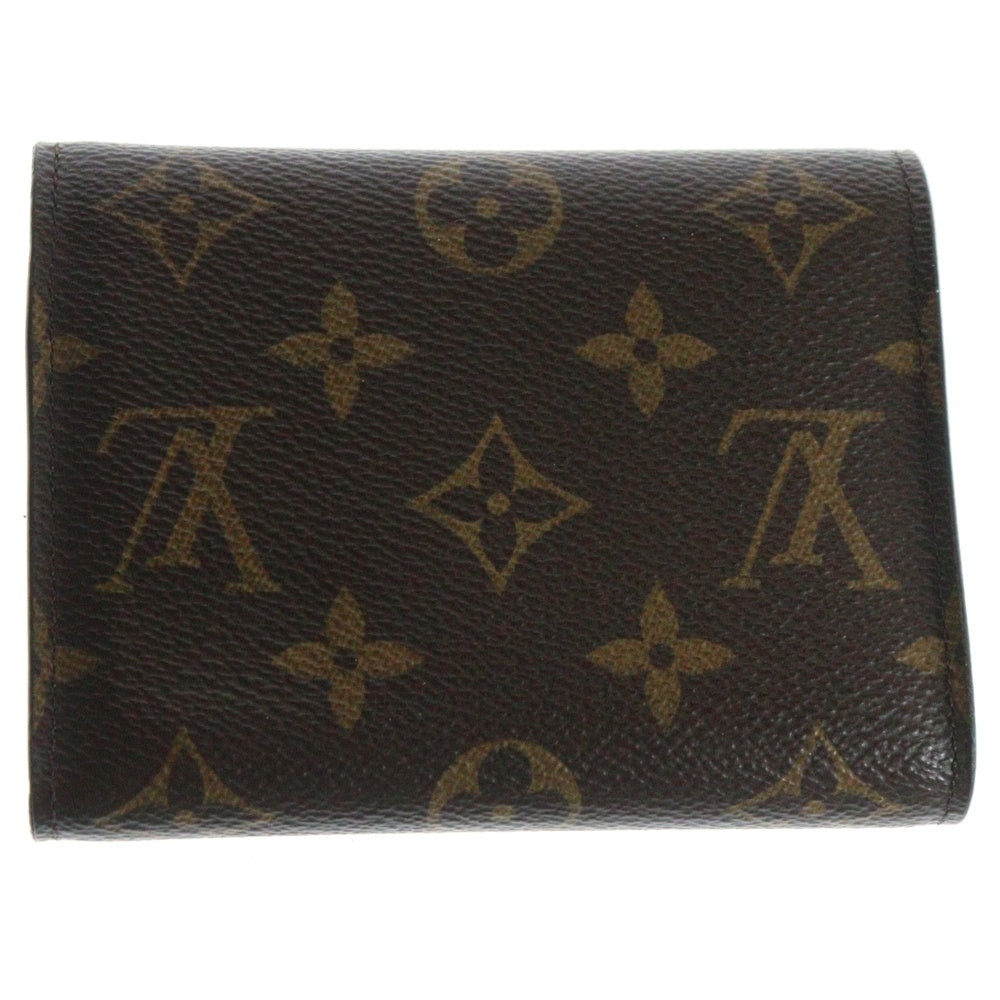 LOUIS VUITTON(ルイヴィトン) ポルトフォイユ ヴィクトリーヌ モノグラム PVC レザー コンパクトウォレット 三つ折り財布 ブラウン M62472